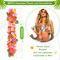 Citrus; 36PCS Hawaiian Leis for Luau Party, Tropical Flower Leis Necklaces, Colorful Hawaii Party Decorations for Summer Beach Party, Aloha Birthday, Graduation, Wedding, Pool Party Favors; Category:Party Supplies; Image:3